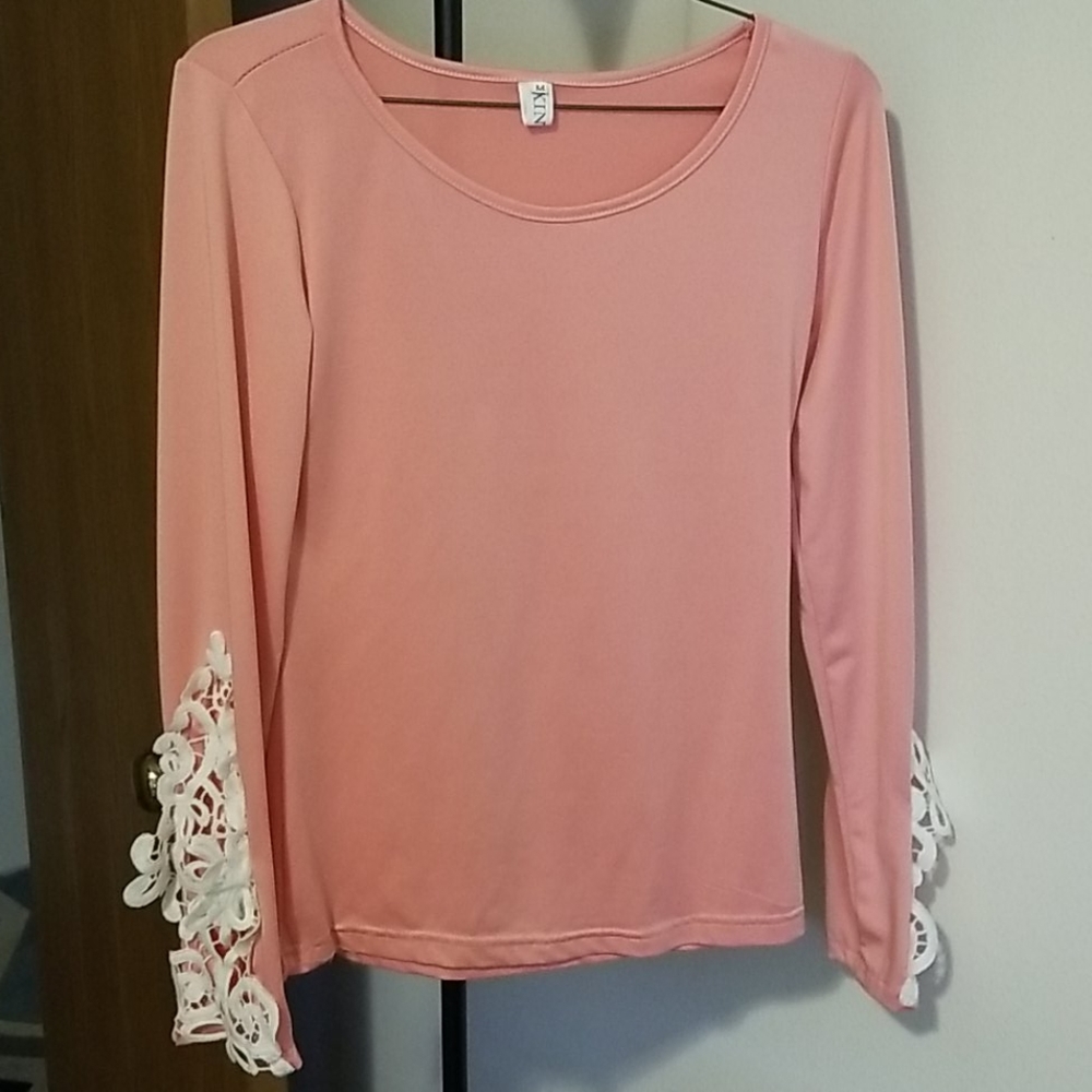Coral long sleeve shirt